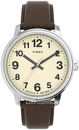 Timex Easy Reader Beżowy/Skóra Ø43 mm TW2V21300