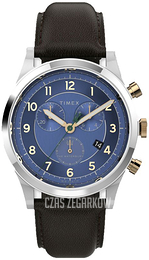 Timex The Waterbury Niebieski/Skóra Ø42 mm TW2V28600