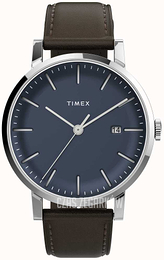 Timex Midtown Niebieski/Skóra Ø38 mm TW2V36500
