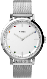 Timex Midtown Biały/Stal Ø36 mm TW2V36900