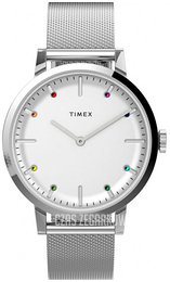 Timex Midtown Biały/Stal Ø36 mm TW2V36900D7