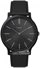 Timex City Czarny/Skóra Ø40 mm TW2V43600