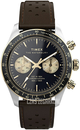 Timex The Waterbury Czarny/Skóra Ø39 mm TW2Y24100
