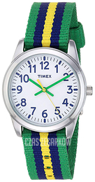 Timex Biały/Tkanina Ø30 mm TW7C10100
