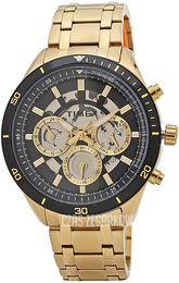 Timex Czarny/Stal w odcieniu złota Ø46 mm TWEG15217