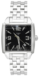 Tissot T-Quadrato Czarny/Stal Ø40 mm T005.510.11.057.00