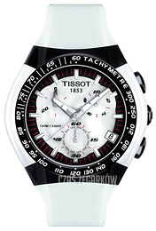 Tissot T-Tracx Kremowy/Guma Ø45 mm T010.417.17.111.01