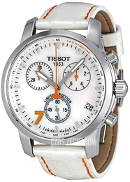 Tissot Biały/Skóra Ø43 mm T014.417.16.116.00