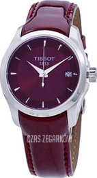 Tissot Couturier Czerwony/Skóra Ø32 mm T035.210.16.371.01