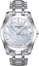 Tissot Couturier Biały/Stal Ø33 mm T0352461111100
