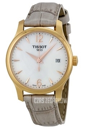 Tissot Tissot T-Classic Biały/Skóra Ø33 mm T063.210.37.117.00