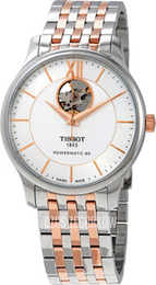 Tissot Tradition Srebrny/Stal w kolorze różowego złota Ø40 mm T063.907.22.038.01