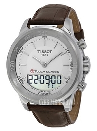 Tissot T-Touch Srebrny/Skóra Ø42 mm T083.420.16.011.00