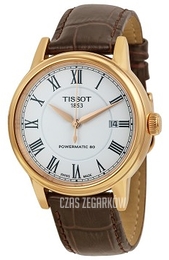 Tissot Biały/Skóra Ø40 mm T085.407.36.013.00
