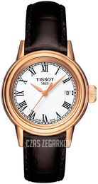 Tissot Carson Biały/Skóra Ø29.5 mm T0852103601300