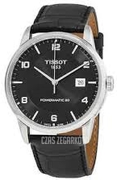 Tissot Luxury Czarny/Skóra Ø41 mm T086.407.16.057.00