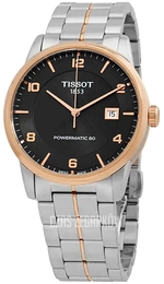 Tissot Luxury Czarny/Stal w kolorze różowego złota Ø41 mm T086.407.22.067.00