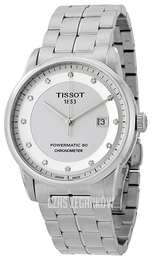 Tissot Luxury Automatic Gent Cosc Biały/Stal Ø41 mm T086.408.11.016.00