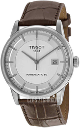 Tissot Luxury Srebrny/Skóra Ø41 mm T0864071603100