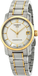 Tissot Tissot T-Classic Srebrny/Stal w odcieniu złota Ø32 mm T087.207.55.117.00
