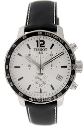 Tissot Tissot T-Sport Srebrny/Skóra Ø42 mm T095.417.16.037.00