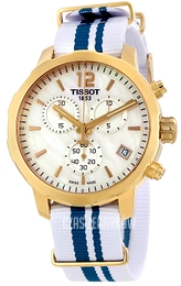 Tissot T-Sport Biały/18 karatowe różowe złoto Ø42 mm T095.417.37.117.01