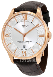 Tissot Chemin Des Tourelles Automatic Gent Cosc Srebrny/Skóra Ø42 mm T099.408.36.038.00