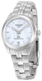 Tissot PR 100 Automatic Lady Biały/Stal Ø33 mm T101.207.11.116.00