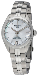 Tissot PR 100 Automatic Lady Cosc Biały/Stal Ø33 mm T101.208.11.111.00