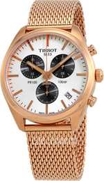 Tissot Pr 100 Srebrny/Stal w kolorze różowego złota Ø41 mm T101.417.33.031.01