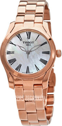Tissot T-Wave Biały/Stal w kolorze różowego złota Ø30 mm T112.210.33.113.00