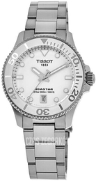 Tissot Seastar Biały/Stal Ø36 mm T120.210.11.011.00