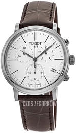 Tissot Carson Biały/Skóra Ø41 mm T122.417.16.011.00