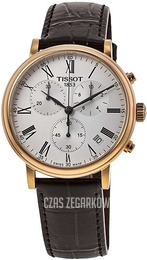 Tissot Carson Srebrny/Skóra Ø41 mm T122.417.36.033.00