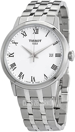 Tissot T-Classic Biały/Stal Ø42 mm T129.410.11.013.00