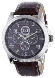 Tommy Hilfiger Szary/Skóra Ø37 mm 1710242