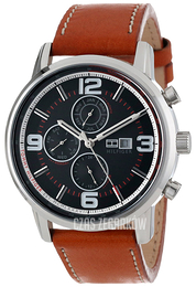 Tommy Hilfiger Gabe Szary/Skóra Ø44 mm 1710336