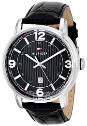 Tommy Hilfiger George Czarny/Skóra Ø44 mm 1710342