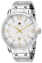 Tommy Hilfiger George Biały/Stal Ø44 mm 1710344