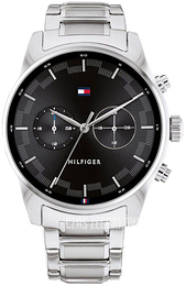 Tommy Hilfiger Sawyer Czarny/Stal Ø44 mm 1710419