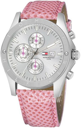 Tommy Hilfiger Srebrny/Skóra Ø44.9 mm 1780729