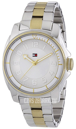 Tommy Hilfiger Biały/Stal w odcieniu złota Ø38 mm 1780730