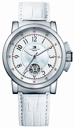 Tommy Hilfiger Biały/Skóra Ø42 mm 1780820