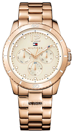 Tommy Hilfiger Tessa Beżowy/Stal w kolorze różowego złota Ø38 mm 1781584