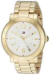 Tommy Hilfiger Aubrey Biały/Stal w odcieniu złota Ø38 mm 1781619