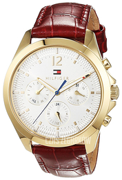 Tommy Hilfiger Kingsley Srebrny/Skóra Ø36 mm 1781702