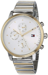 Tommy Hilfiger Blake Srebrny/Stal w odcieniu złota Ø38 mm 1781908