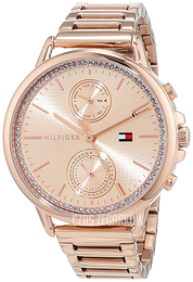 Tommy Hilfiger Carly Różowe złoto/Stal w kolorze różowego złota Ø42 mm 1781915