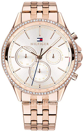 Tommy Hilfiger Srebrny/Stal w kolorze różowego złota Ø40 mm 1781978