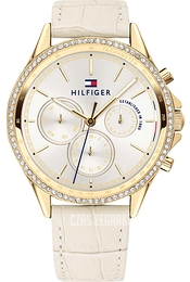 Tommy Hilfiger Biały/Skóra Ø39 mm 1781982